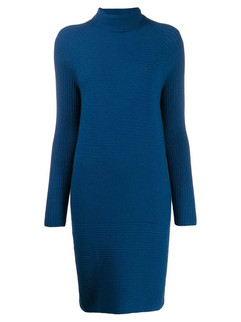 Antonelli roll neck knit dress - Blue