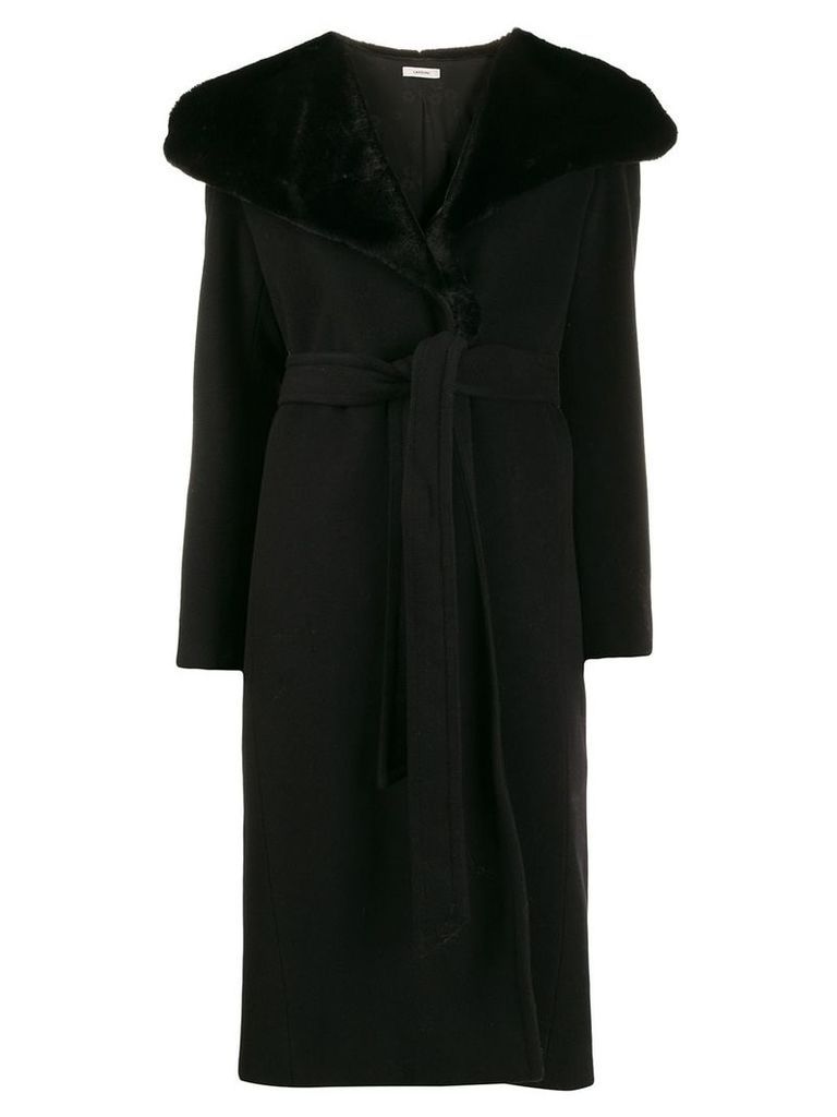Lardini Cappotto midi coat - Black
