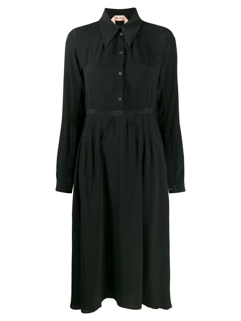 Nº21 midi shirt dress - Black