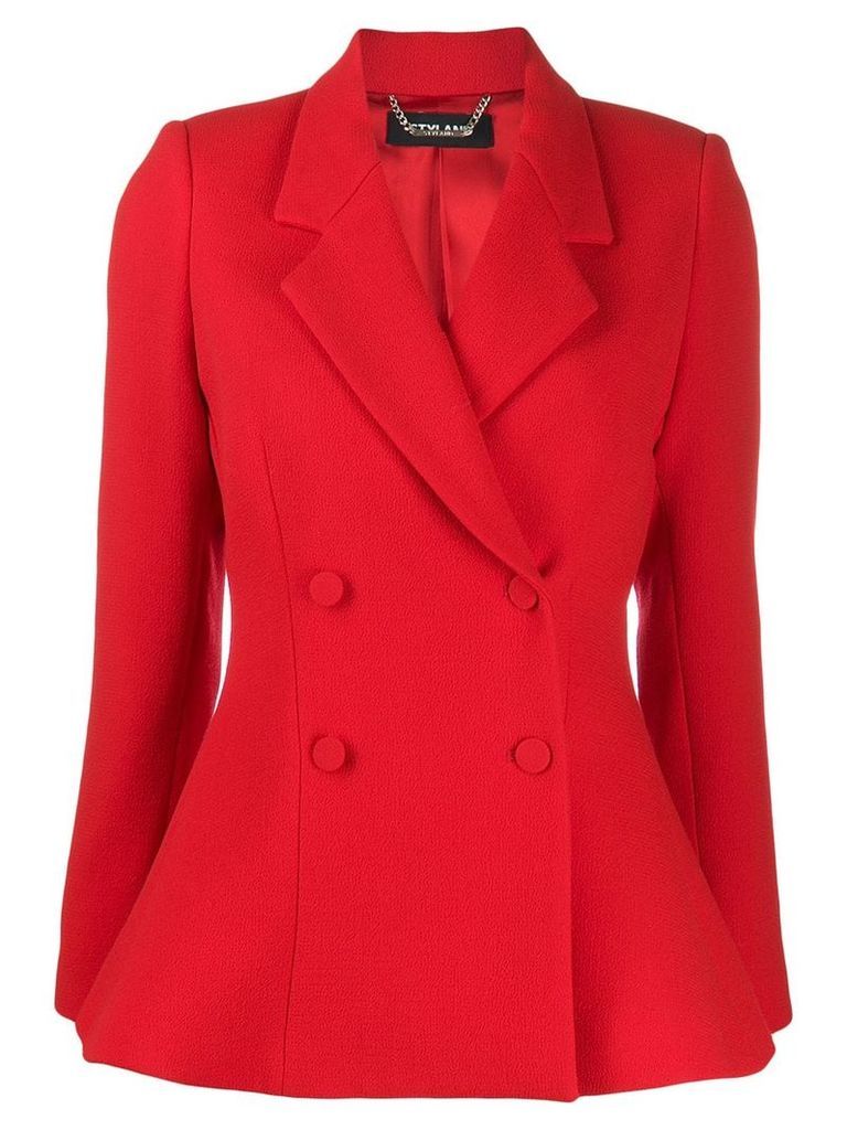 Styland double-breasted blazer - Red