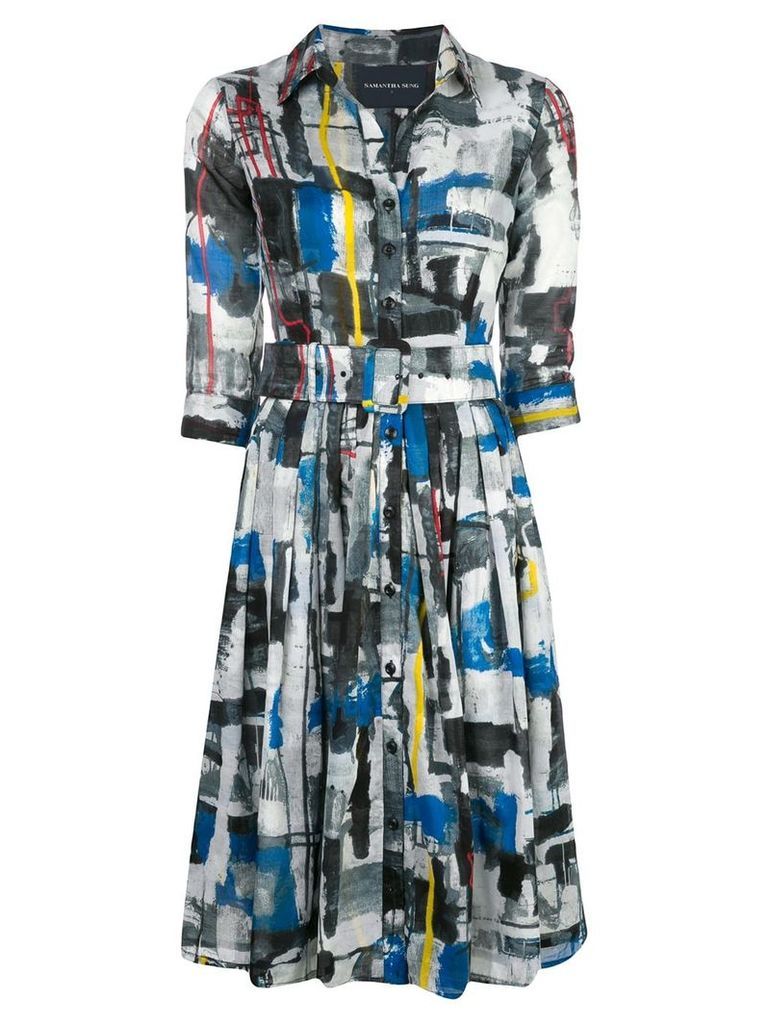 Samantha Sung Audrey abstract print dress - Multicolour