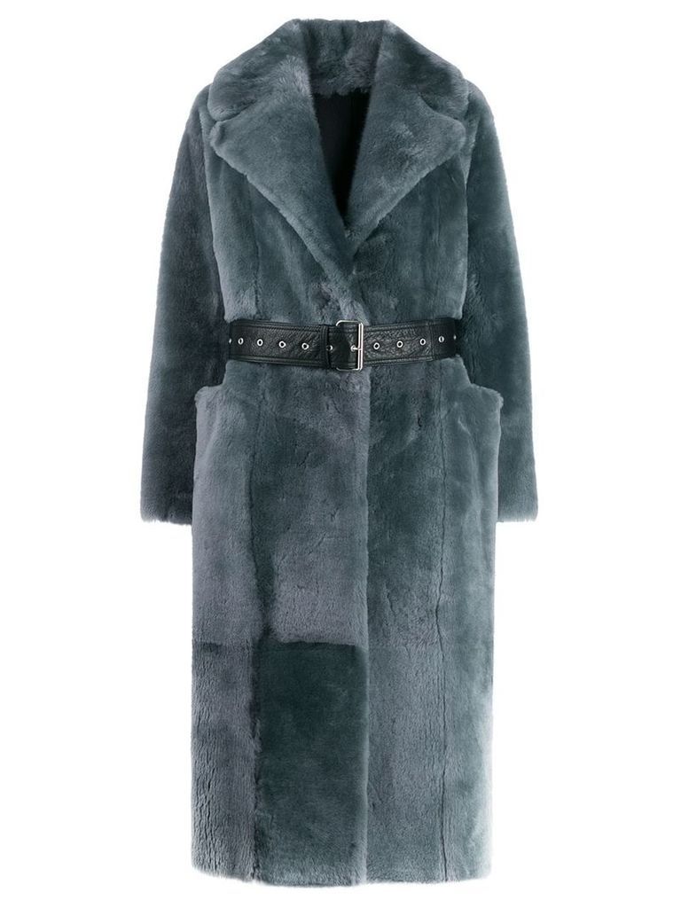 Common Leisure LOVE belted coat - Grey