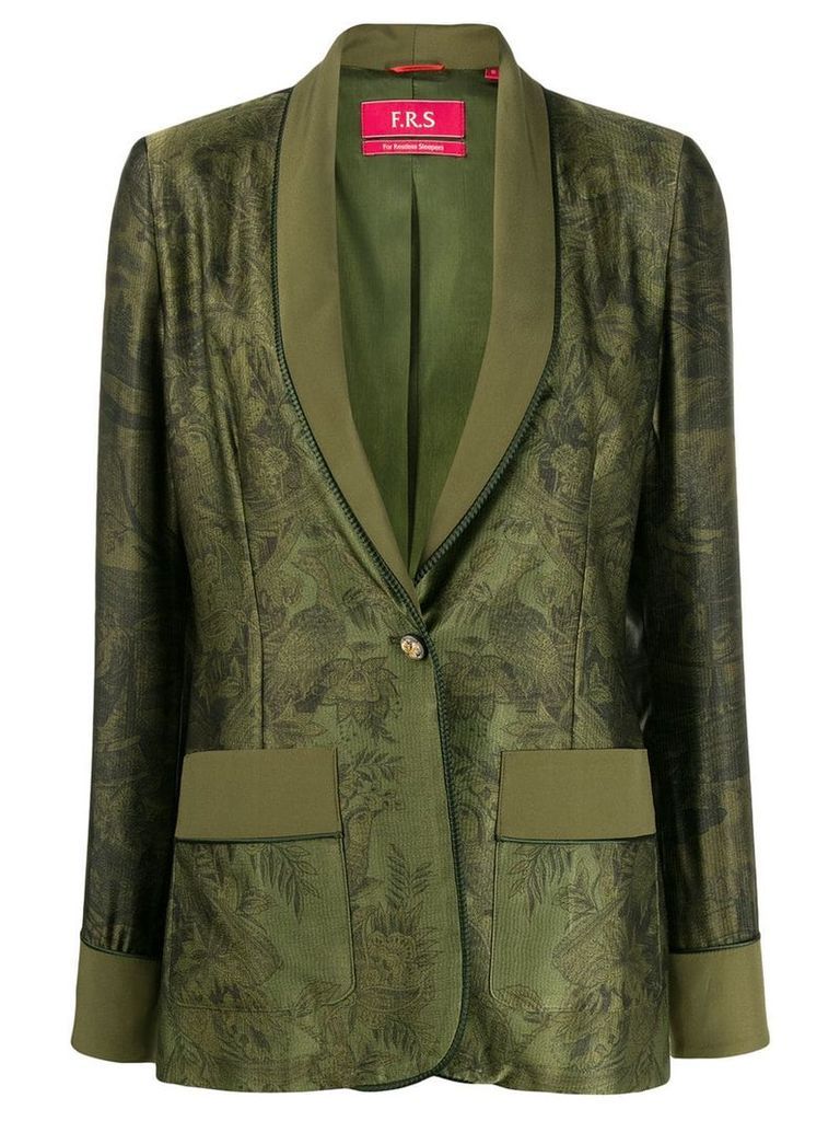 F.R.S For Restless Sleepers floral printed blazer - Green