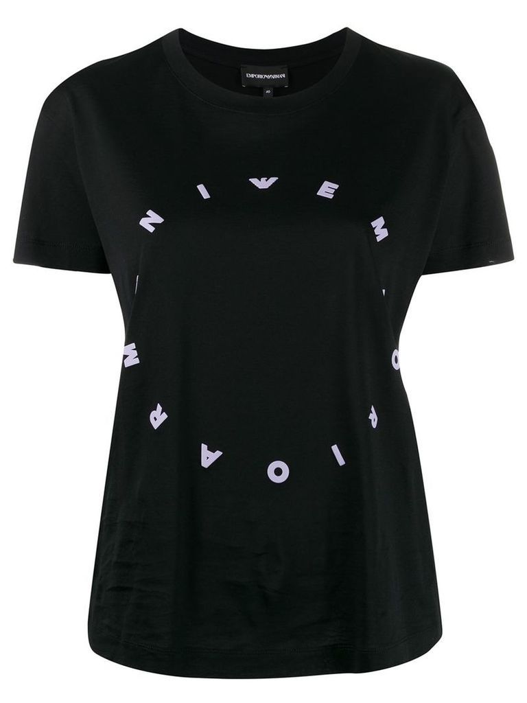 Emporio Armani relaxed-fit logo print t-shirt - Black
