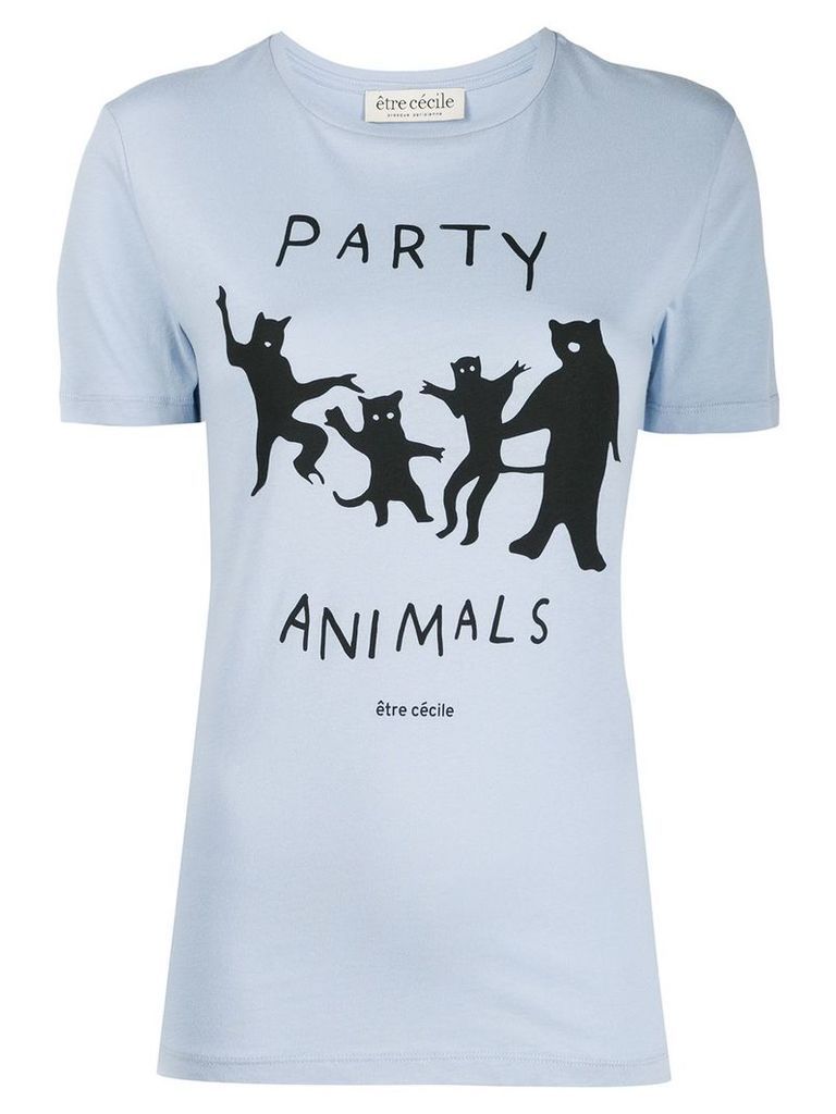 Être Cécile Party Animals t-shirt - Blue