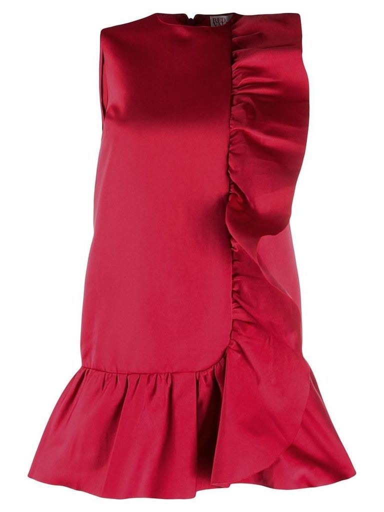 Red Valentino ruffled duchesse dress - PINK