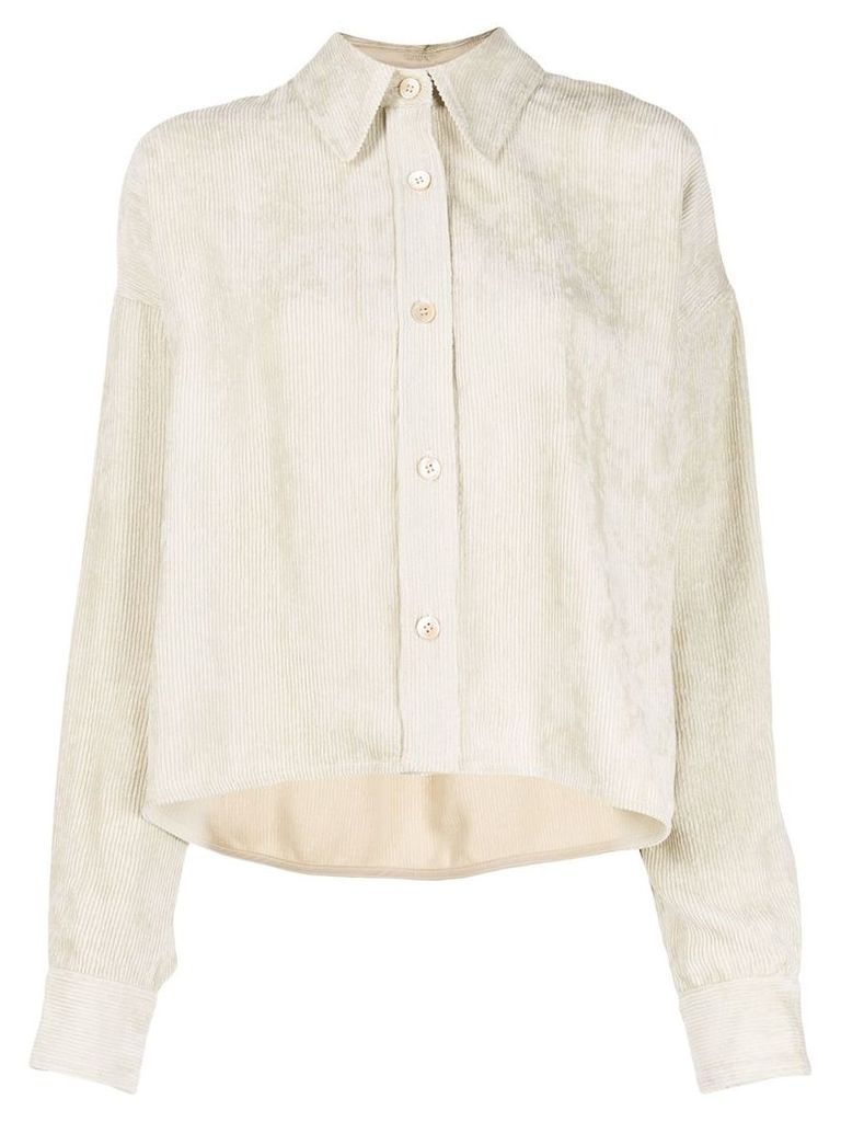 Isabel Marant cord boxy-fit shirt - White