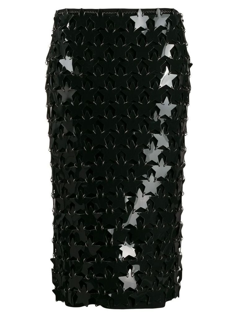 Paco Rabanne star chain link skirt - Black