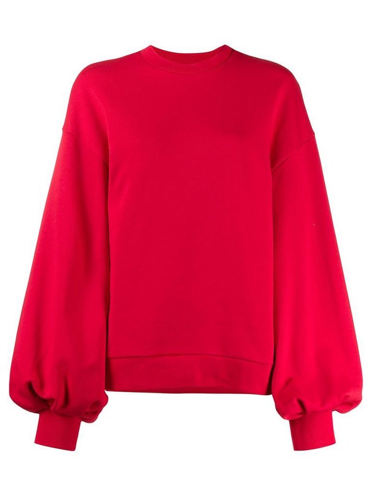 MSGM puffed sleeves sweatshirt - Red