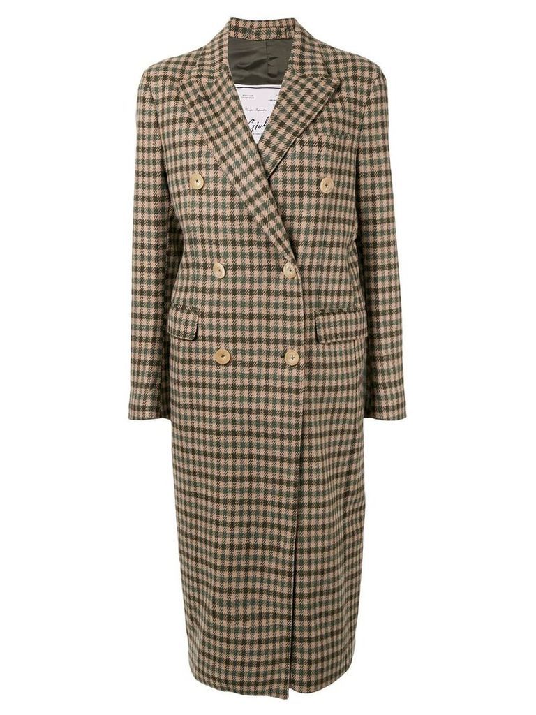 Giuliva Heritage Collection The Cindy check-print coat - Green