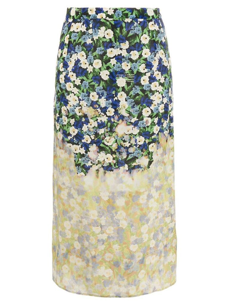 Rokh floral print skirt - NEUTRALS