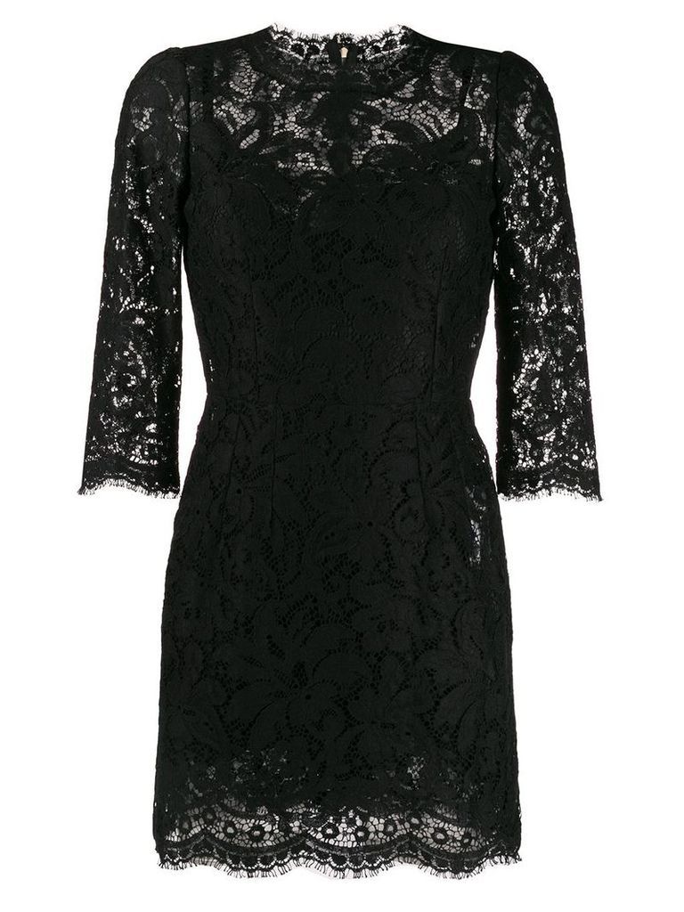 Dolce & Gabbana lace short dress - Black
