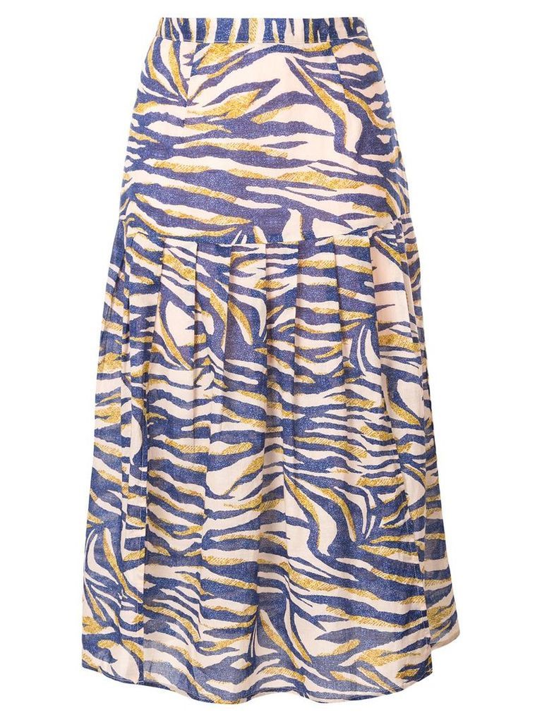 Suboo Into The Wilds midi skirt - Blue