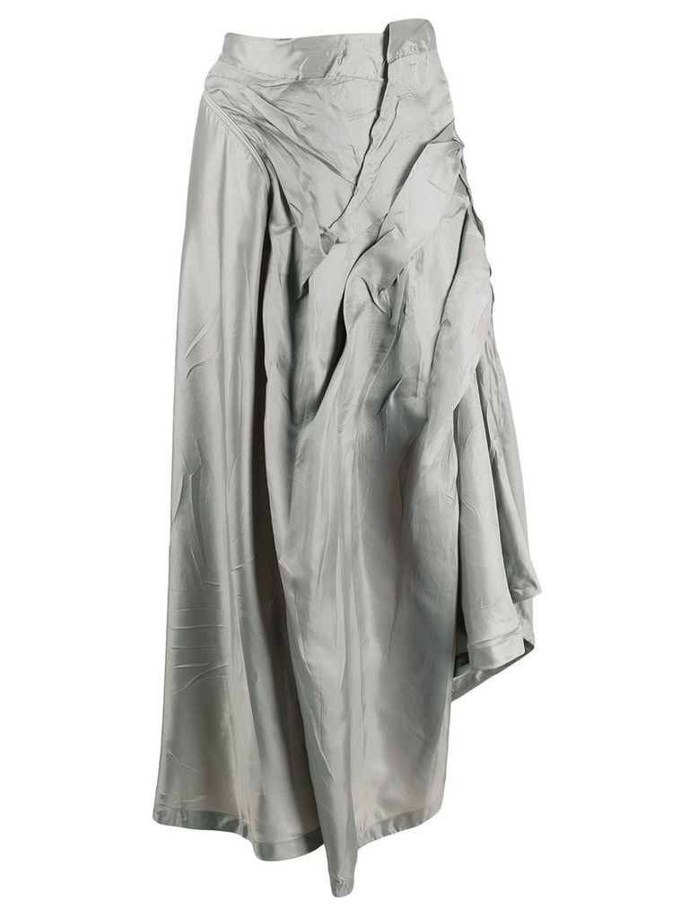 Ottolinger asymmetric crinkled skirt - Grey