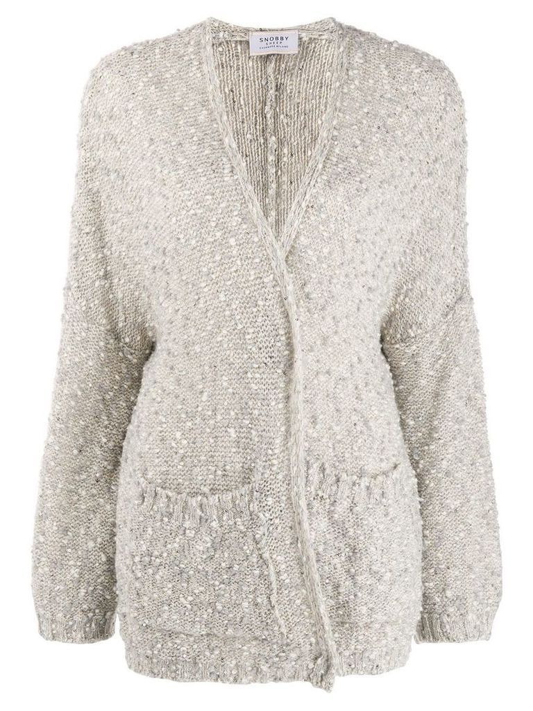 Snobby Sheep sequinned cardigan - NEUTRALS