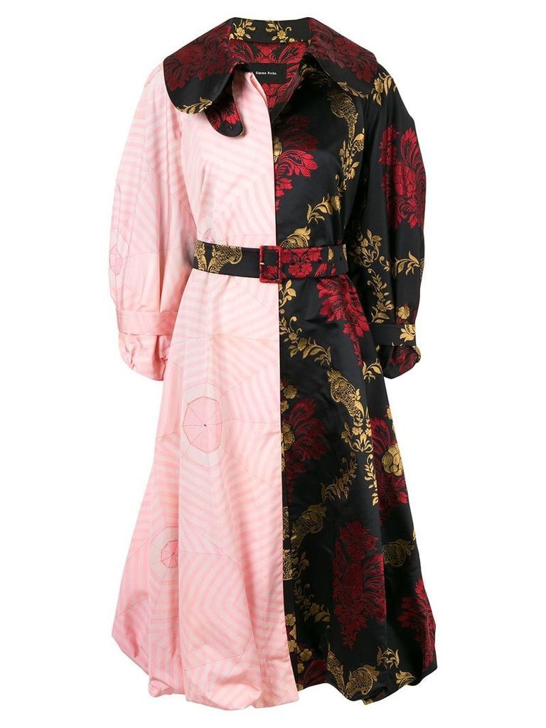 Simone Rocha patchwork bell coat - Multicolour