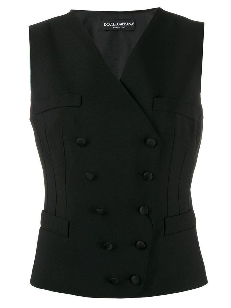 Dolce & Gabbana double-breasted waist coat - Black