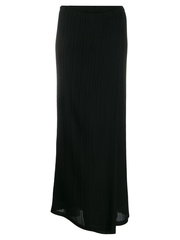 The Row pleated straight skirt - Black