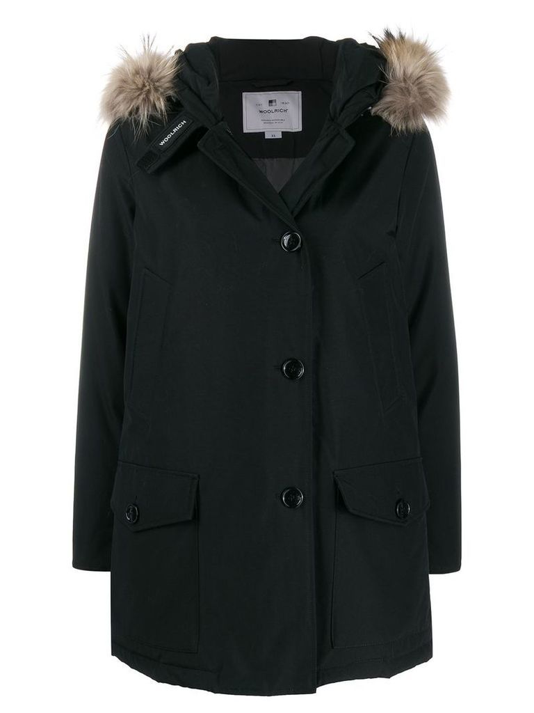 Woolrich hooded parka coat - Black