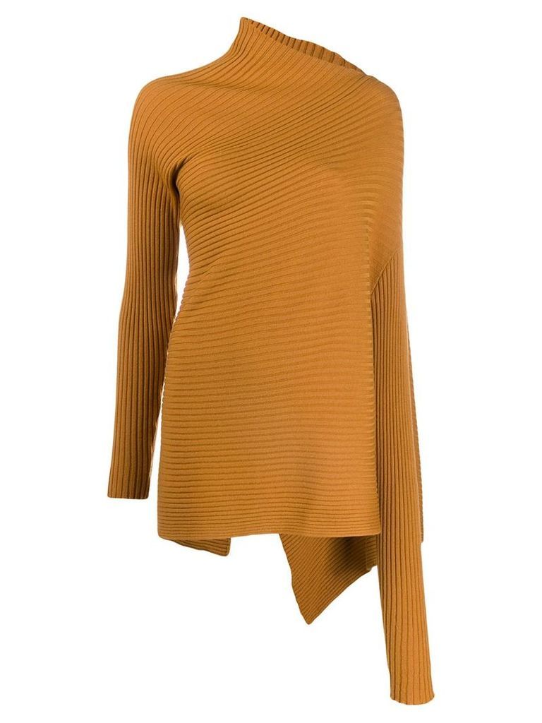 Marques'Almeida draped knit jumper - Yellow