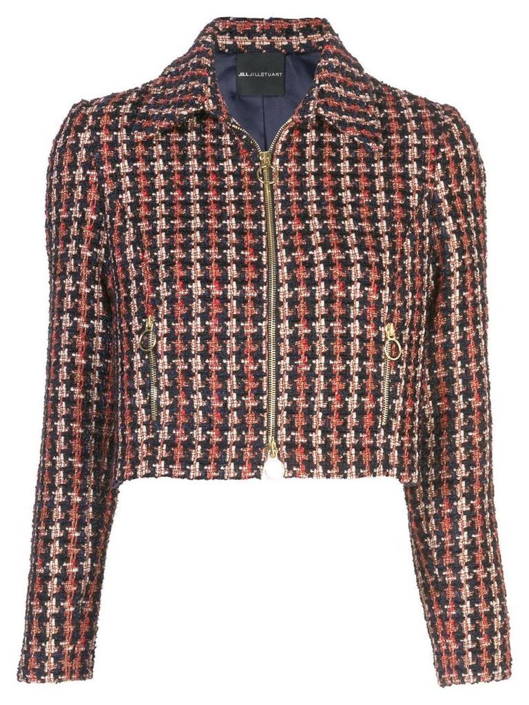 Jill Jill Stuart cropped tweed jacket - Multicolour