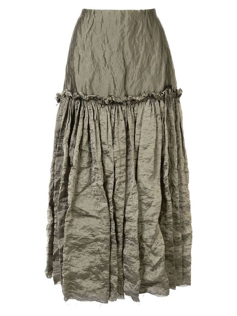 Kitx ruffle-trimmed skirt - Grey