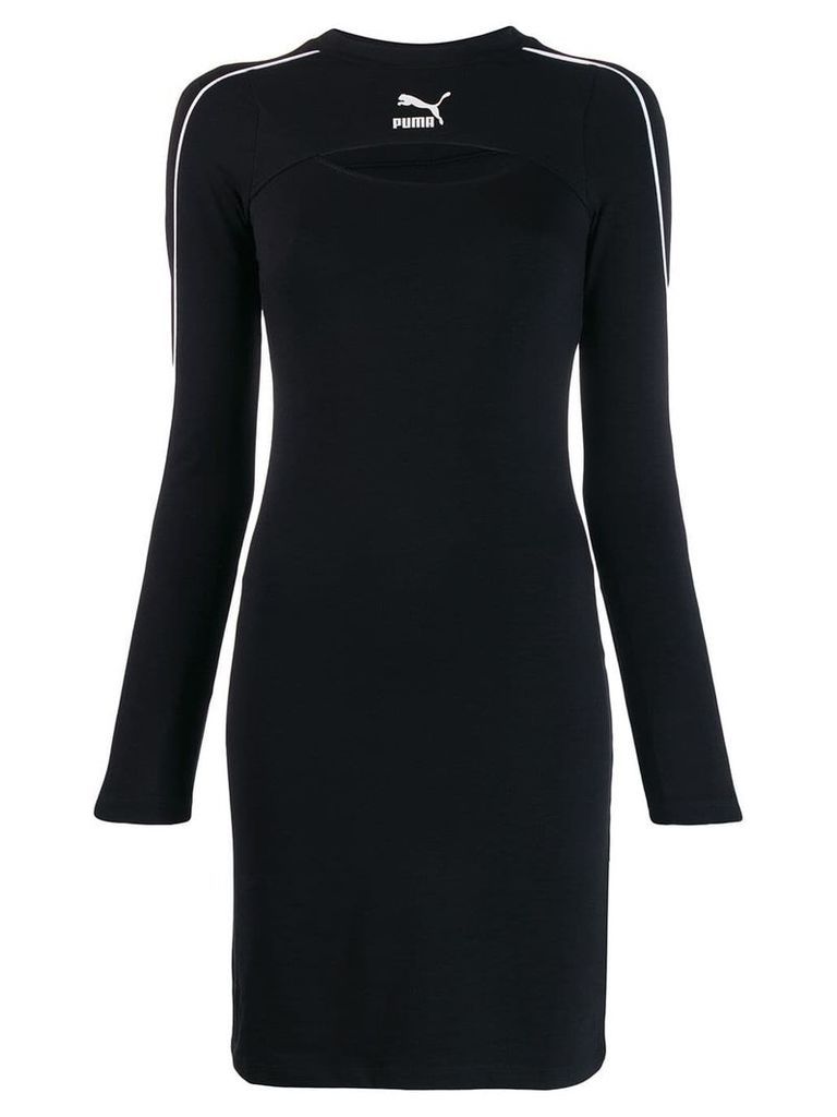 Puma fitted long-sleeved dress - Black