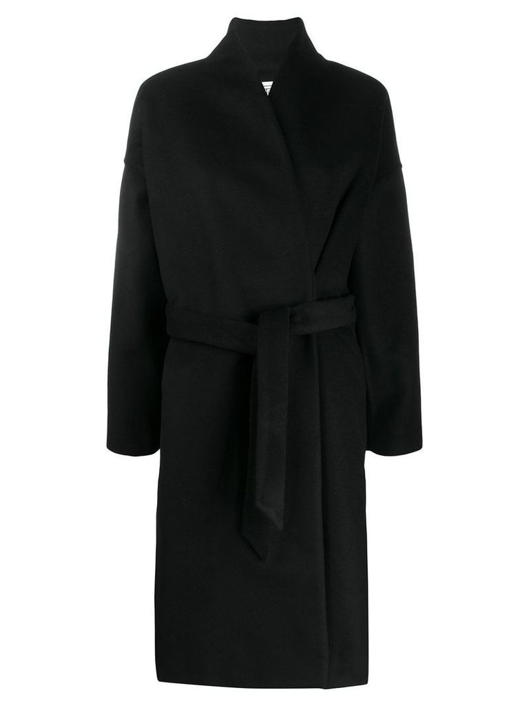 Toteme loose-fit belted knee-length coat - Black