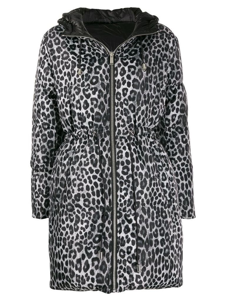 Michael Michael Kors Cheetah print padded coat - Black
