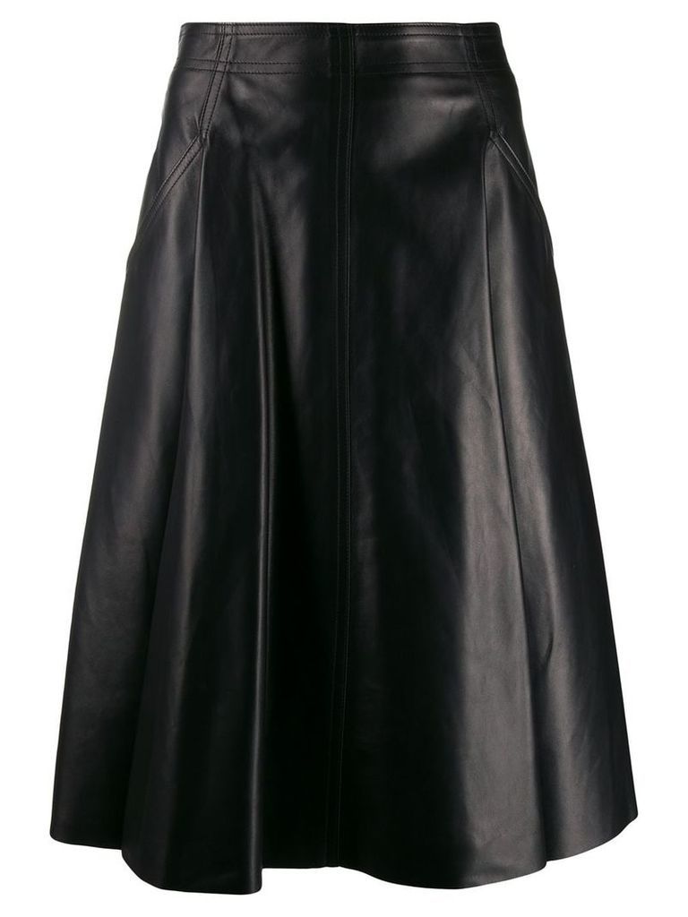 Drome leather A-line skirt - Black