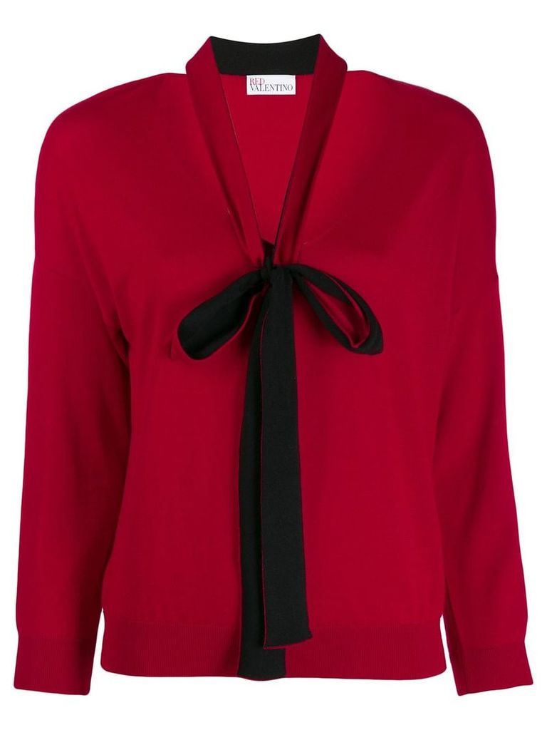 RedValentino bow-detailed jumper