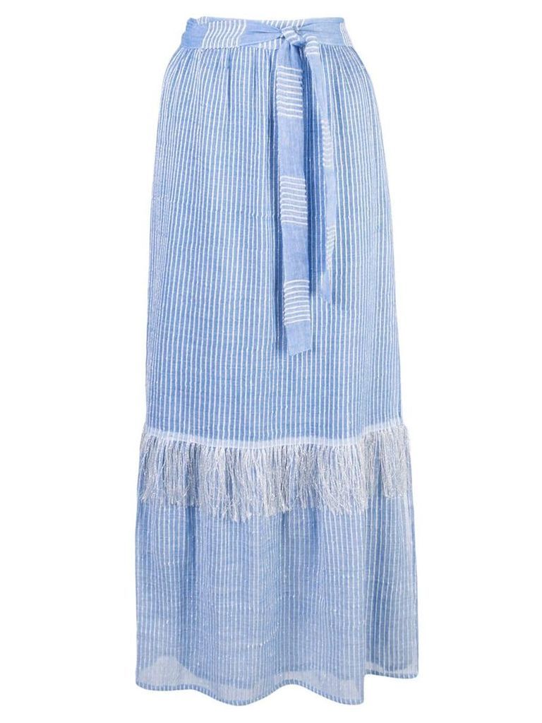 lemlem Zinab wrap skirt - Blue