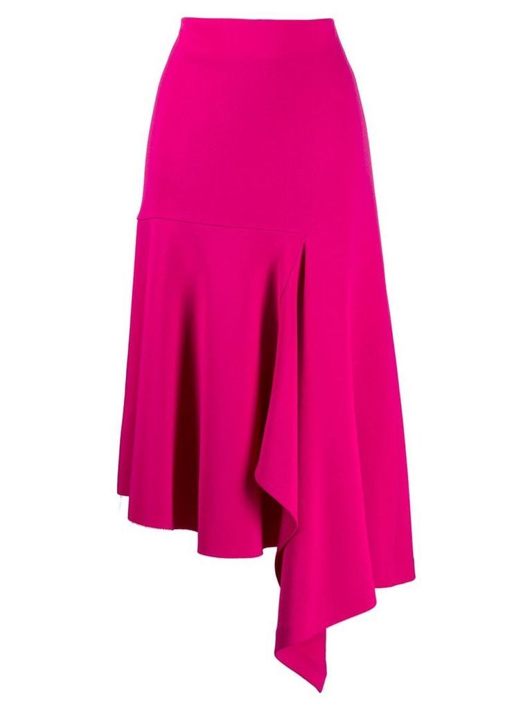 Balenciaga godet drape skirt - PINK