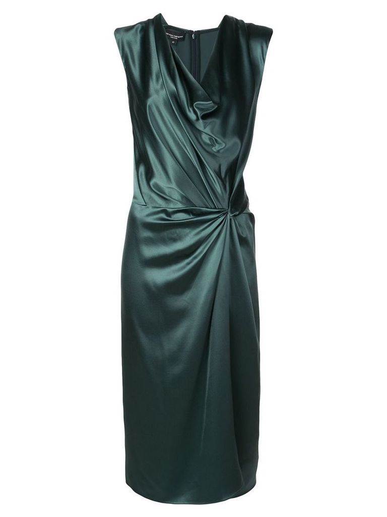Narciso Rodriguez knotted-waist silk dress - Green