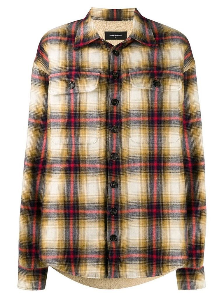 Dsquared2 oversized shirt jacket - Brown