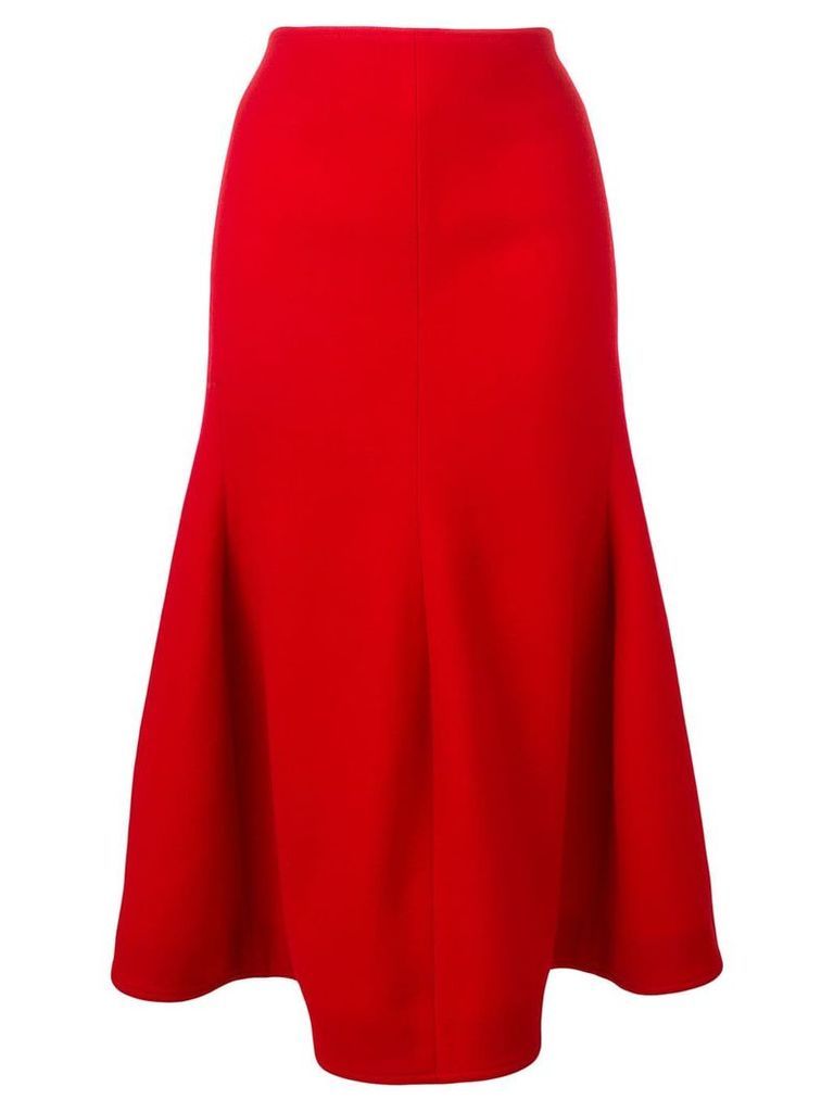 Victoria Beckham asymmetric skirt - Red