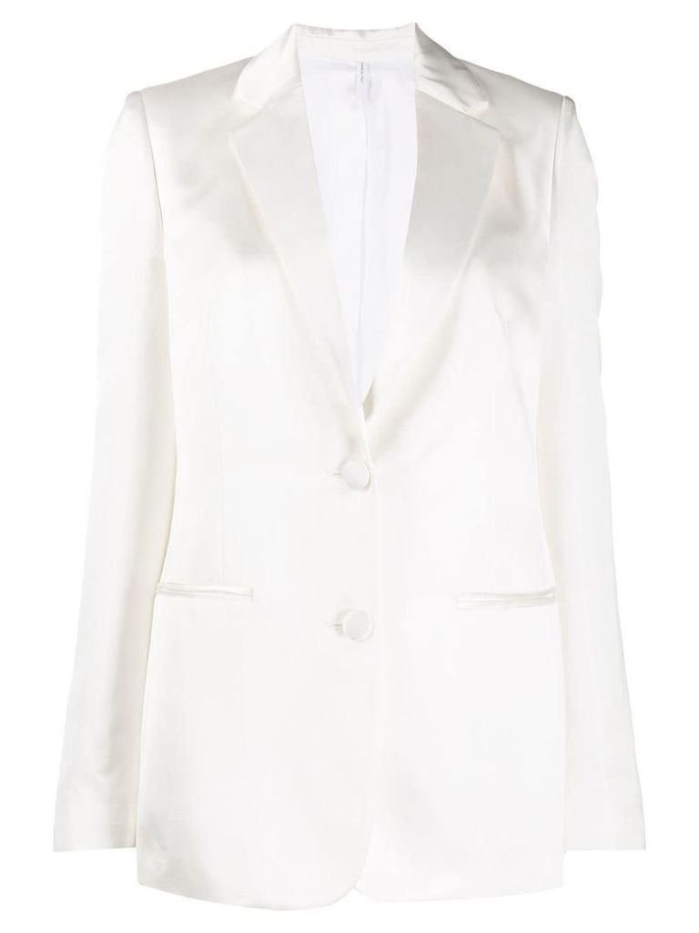 Helmut Lang single-breasted fitted blazer - White