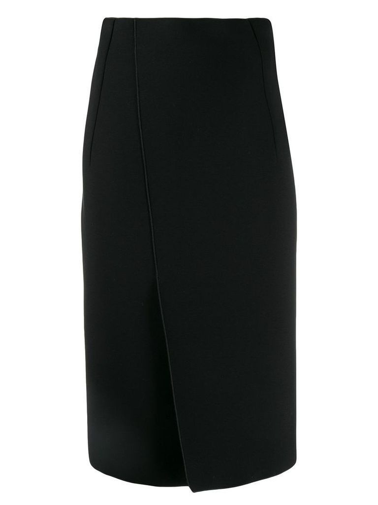 Emporio Armani wrap pencil skirt - Black