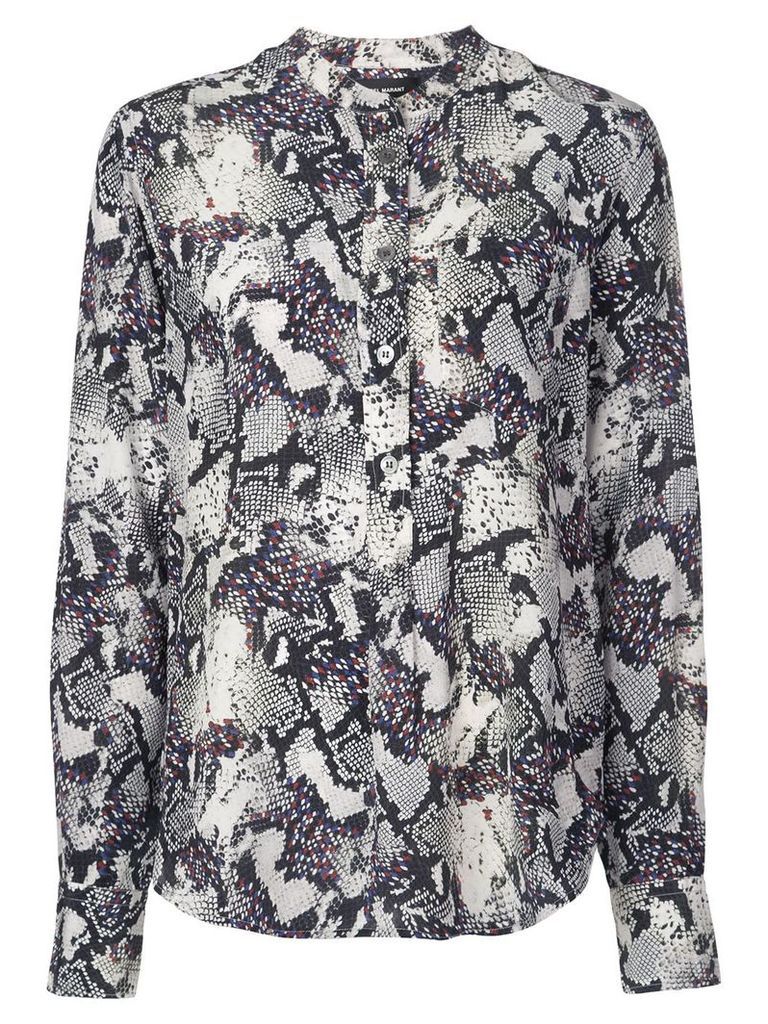 Isabel Marant Rusak snakeskin print blouse - Multicolour