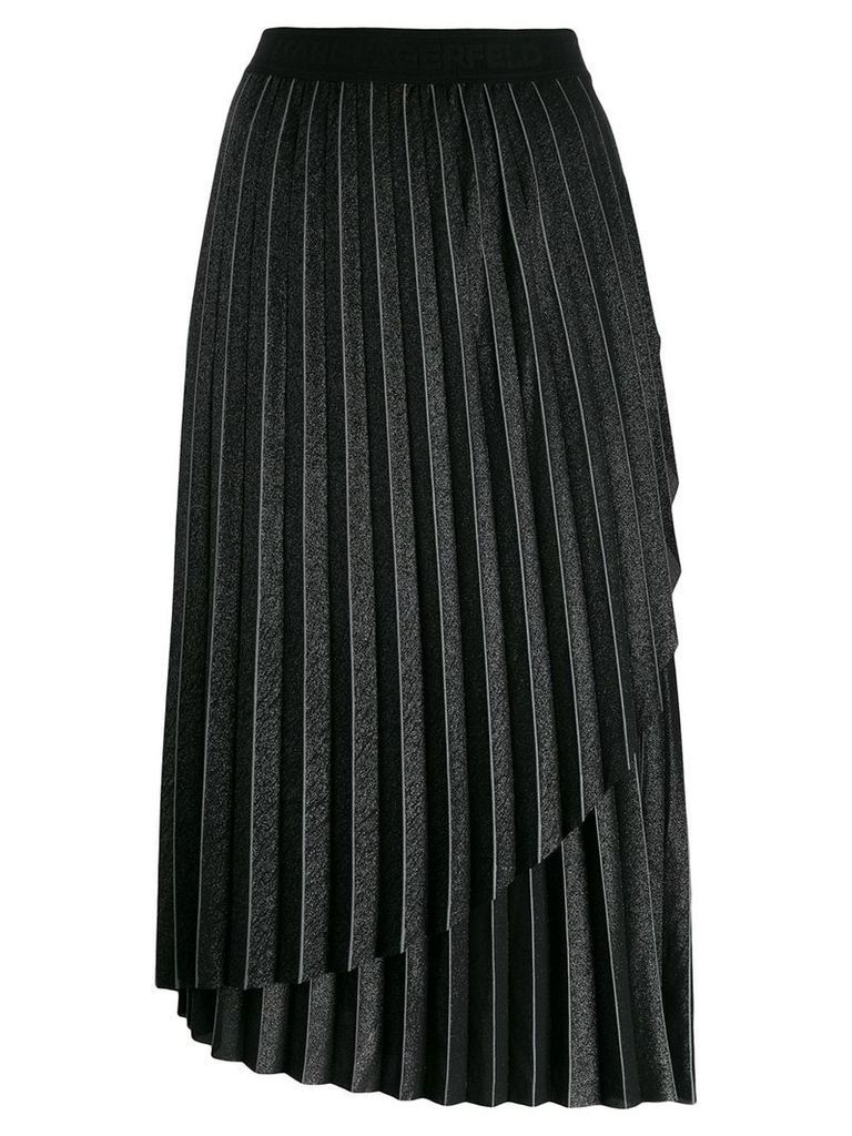 Karl Lagerfeld metallic pleated skirt - Grey