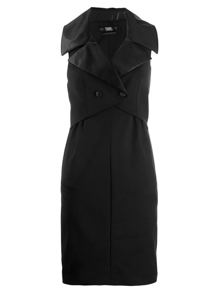Karl Lagerfeld tuxedo dress - Black
