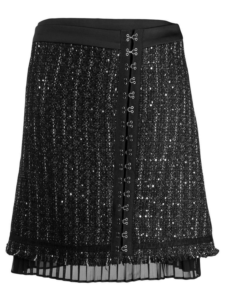 Karl Lagerfeld sparkle boucle skirt - Black