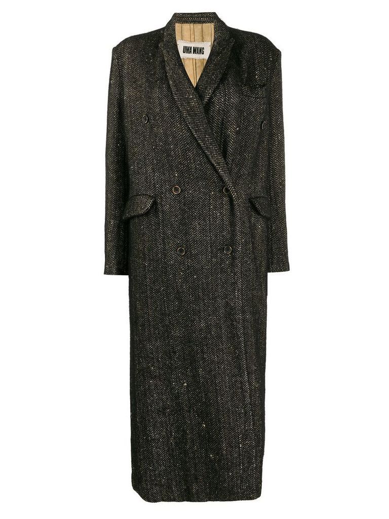 Uma Wang tie-waist coat - Black