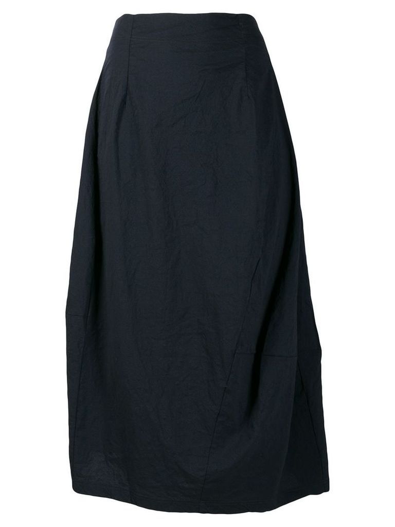 Rundholz Black Label pleated asymmetric skirt - Blue