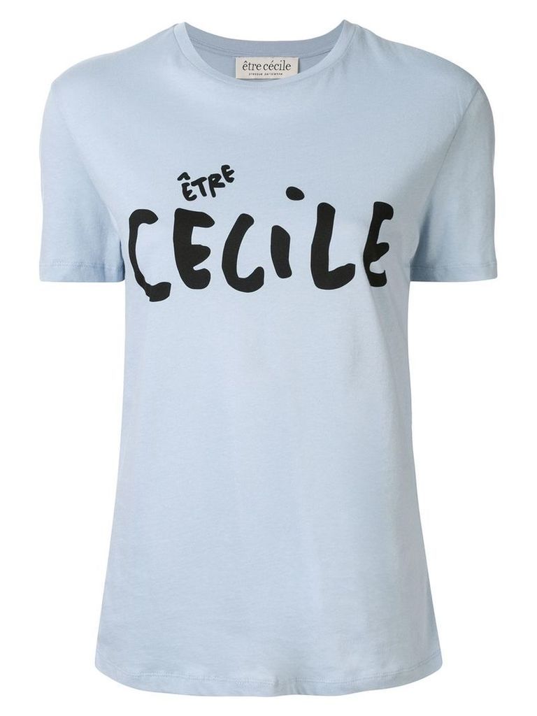 Être Cécile handwritten logo T-shirt - Blue