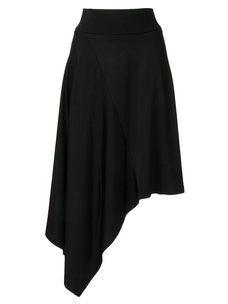 CK Calvin Klein paneled asymmetric skirt - Black