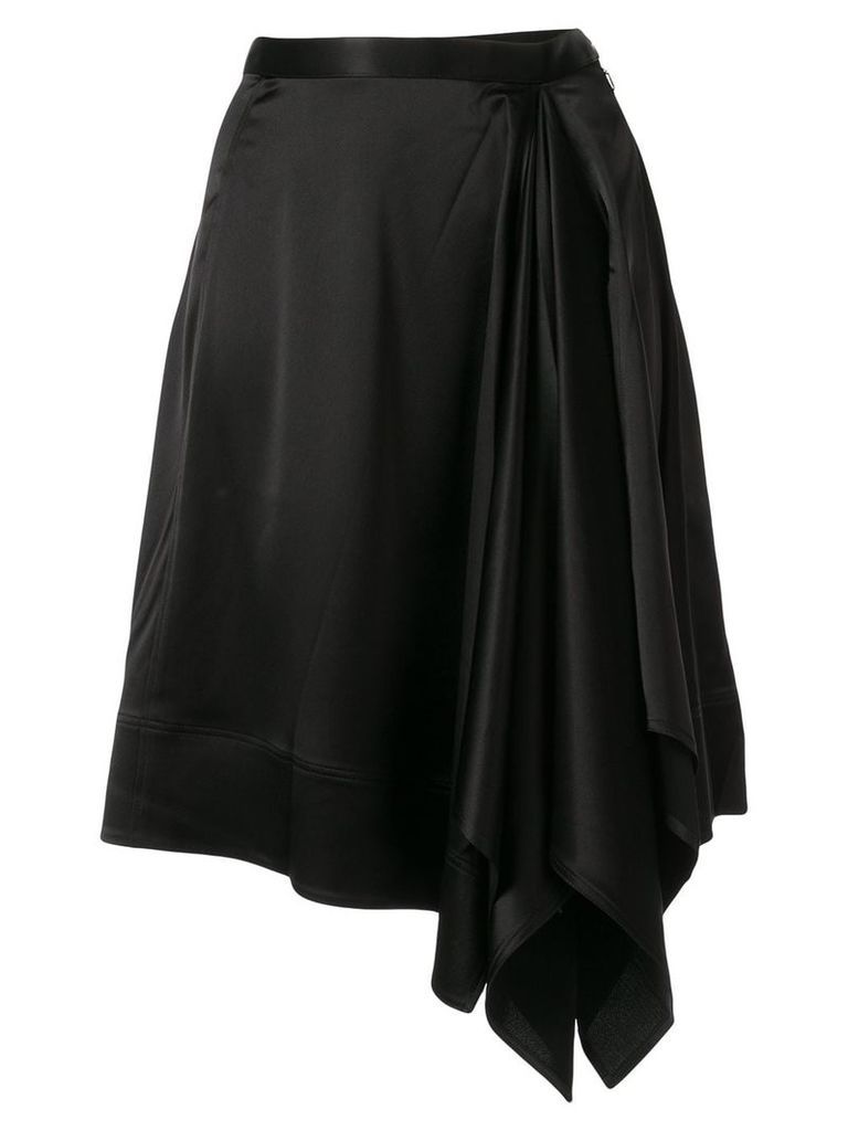 CK Calvin Klein symmetric crepe skirt - Black