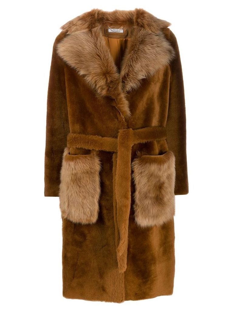Desa 1972 longline coat - Brown