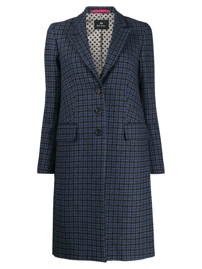 PS Paul Smith fitted button coat - Blue