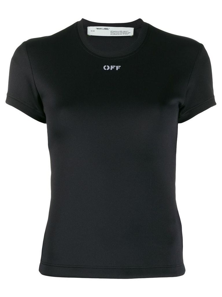 Off-White logo print T-shirt - Black